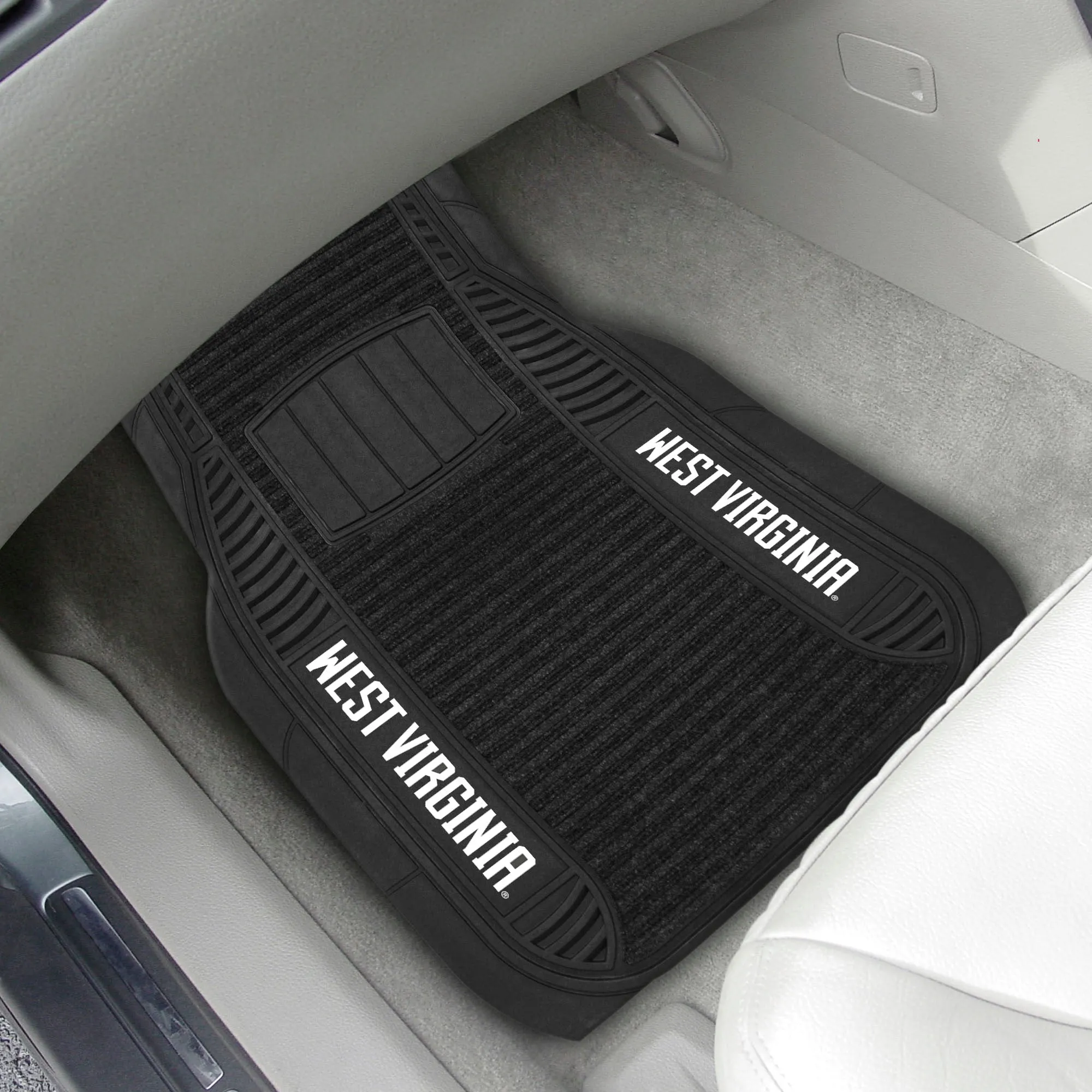 West Virginia University 2-pc Deluxe Car Mat Set