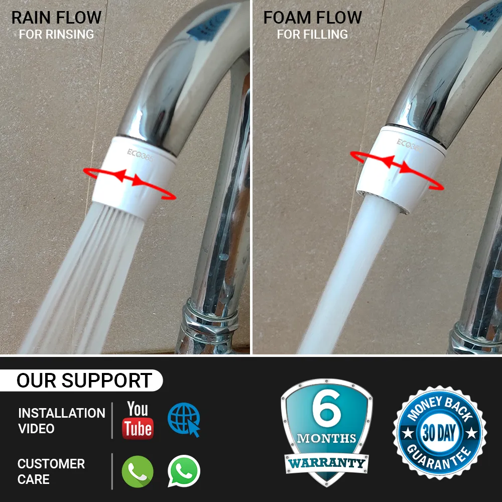 White Switch Aerator - Dual Flow