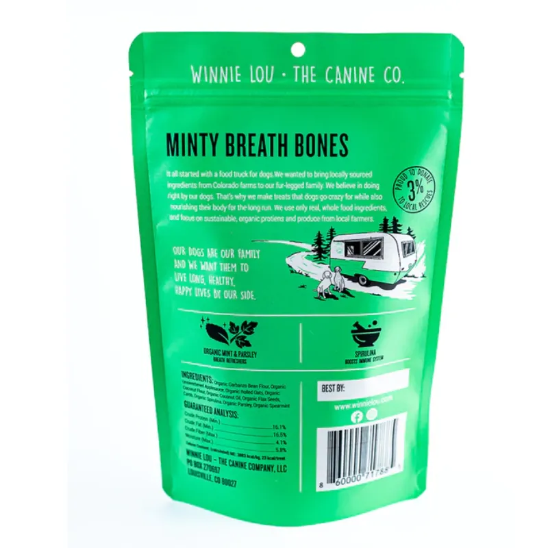 Winnie Lou- Minty Breath Bones - 4oz
