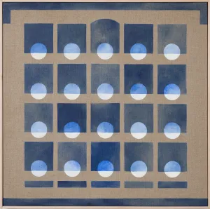 Winter Grid in Indanthrone Blue 3