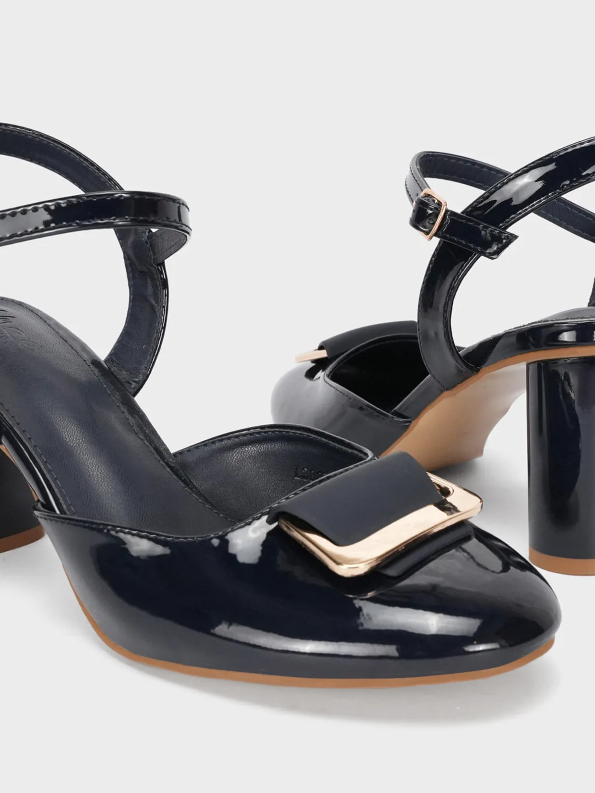 Womens "ASSA" Backstrap Block Heel Sandals