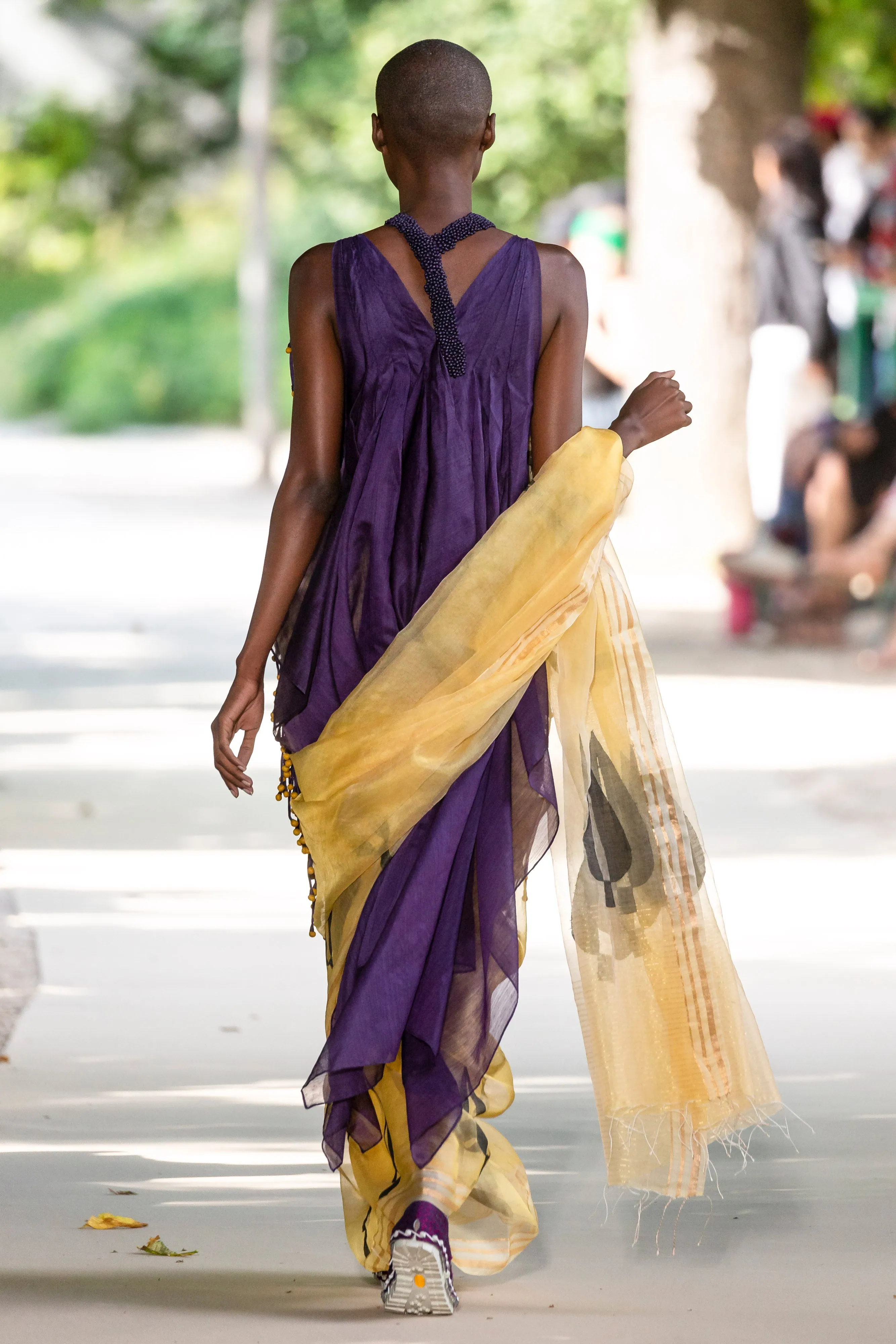 Yellow Jamdani Saree